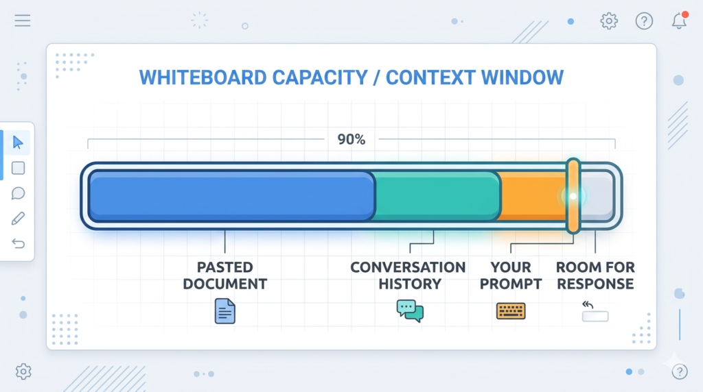 Figure showing context window